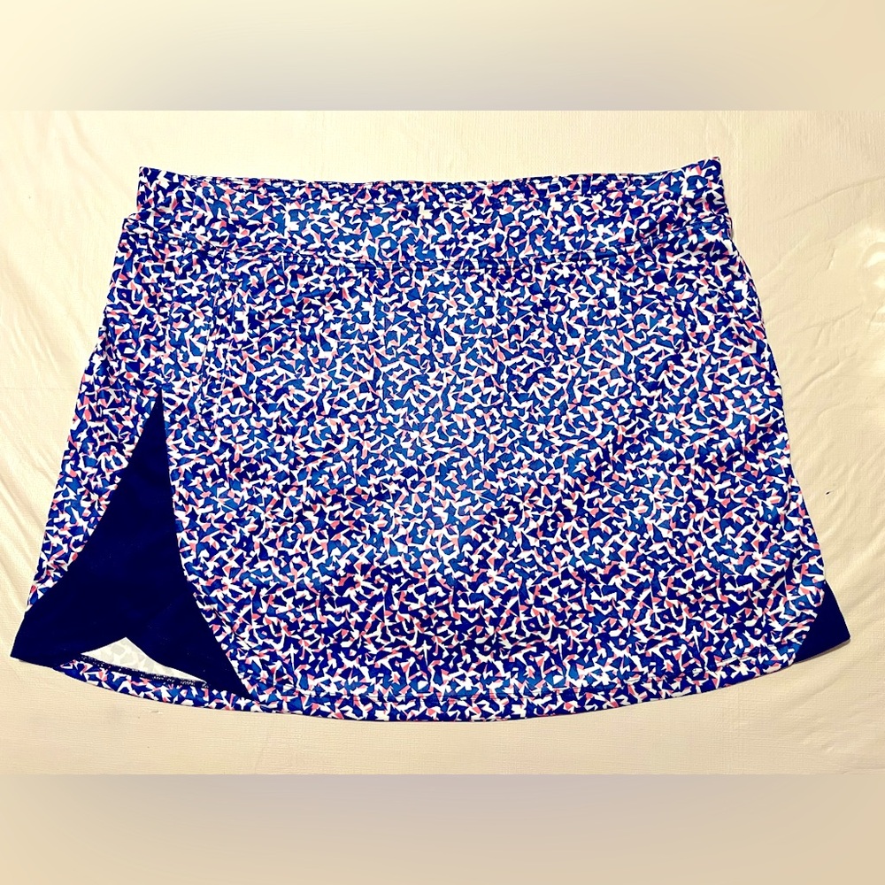 PGA Tour Golf Pickleball Women Pull On Skort Skirt w Shorts Extra Large Pockets